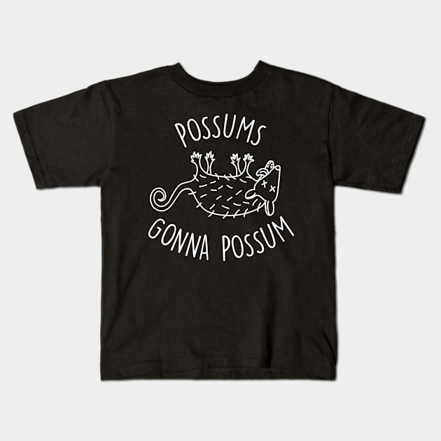 Possum - Possums Gonna Possum Kids T-Shirt by Barn Shirt USA